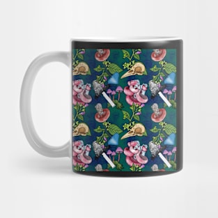 Botanist's Deadly Plants and Mushrooms Teal Mug